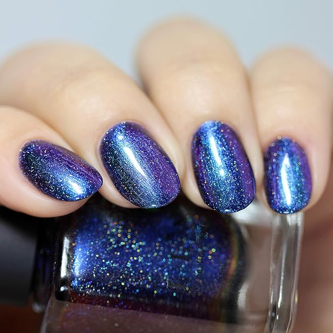 ILNP Unfazed - Blue, Purple Duochrome Holographic Nail Polish