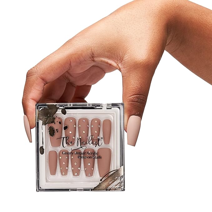 The Nailest - Instant Luxury Acrylic Press-on Nails-Medium Coffin- Honu Beige