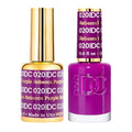 DND DC Gel Polish Set, Purple Collection, UV/LED Gel Polish and Air Dry Nail Lacquer, Matching Chip-Free Polish Duo, 020 Rebecca Purple, 0.5 Fl Oz