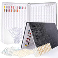 308 Colors Nail Swatches Book with 480 Nail Tips Nail Colors Book Professional Nail Display Chart Nail Gel Polish Practice Display Card Book for Nail Polish UV Gel,Nails Art Design