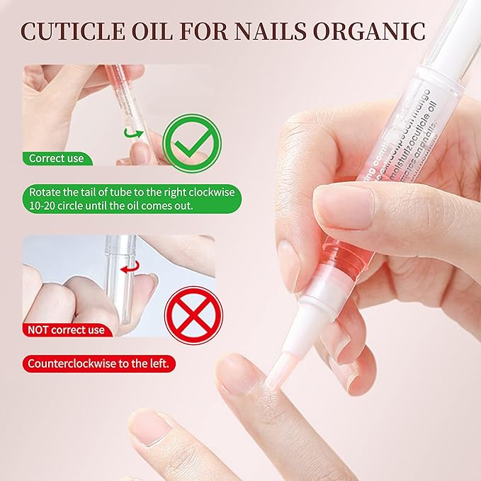 6Pcs Nail Cuticle Oils Nail Nutrition Oil Pen Nail Nourishment Pens 6 Smell Cuticle Revitalizer for Agnail Nourish Skin Nail Care (6pcs)