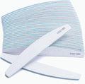 Nail File 25 Pack 100/180 Grit Professional Doubled Sides Emery Boards Washable Curved Nail Files for Gel Nail and Acrylic Nails, Salon Home Use