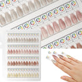 Acrylic Magnetic Nail Color Book Inside Page & Magnetic Nail tips,Durable, Easy to Color,Perfect for Nail Practice & Professional Use