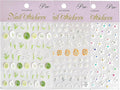 3 Pcs Flower Nail Stickers, Flower Nail Decal Art, Daisy Nails Sticker, Lily of The Valley Sticker, Spring Manicure, Embossed Nails Stickers