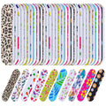 Mudder 150 Pack Mini Nail Files Bulk, Double Sided Emery Boards for Nails, Disposable Small Gift Set, Colorful Grit Emery Files Tools for Fingernails Manicure Pedicure Shaping Buffing Smoothing Cute