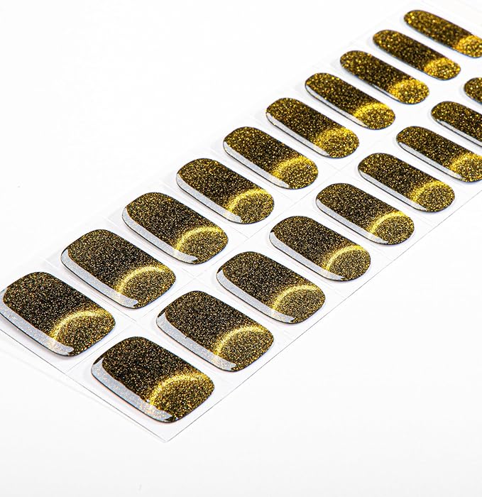 French-Inspired 20pcs Semi Cured Gel Nail Strips - Salon-Grade DIY Wraps with Glaze Texture, Easy Application, UV Light Required for Classic Nails