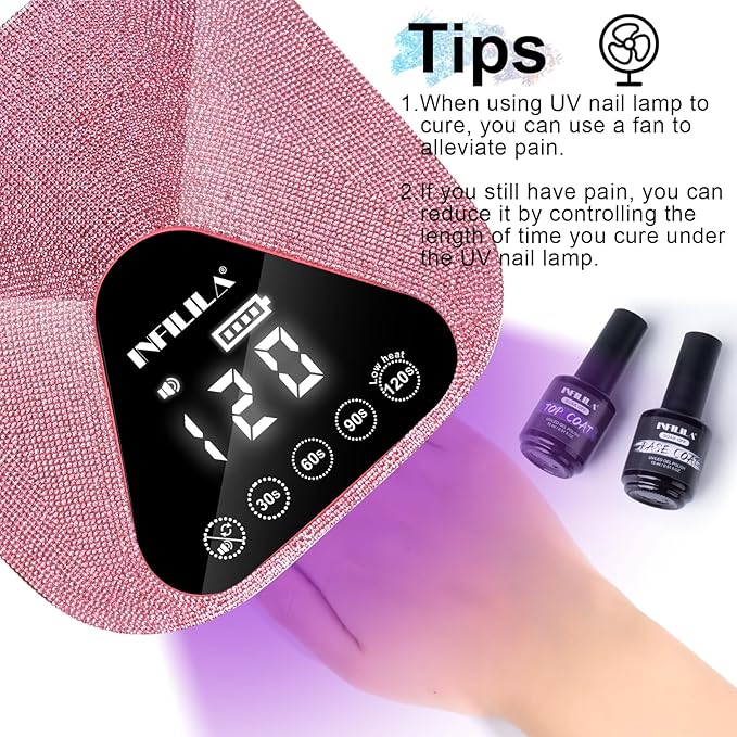 NXJ INFILILA Glitter Poly Nail Gel, Clear Poly Extension Gel Nail Enhancement, Thickening Glossy Builder Home DIY Salon Use for Girls UV/LED Nail Lamp Required P02