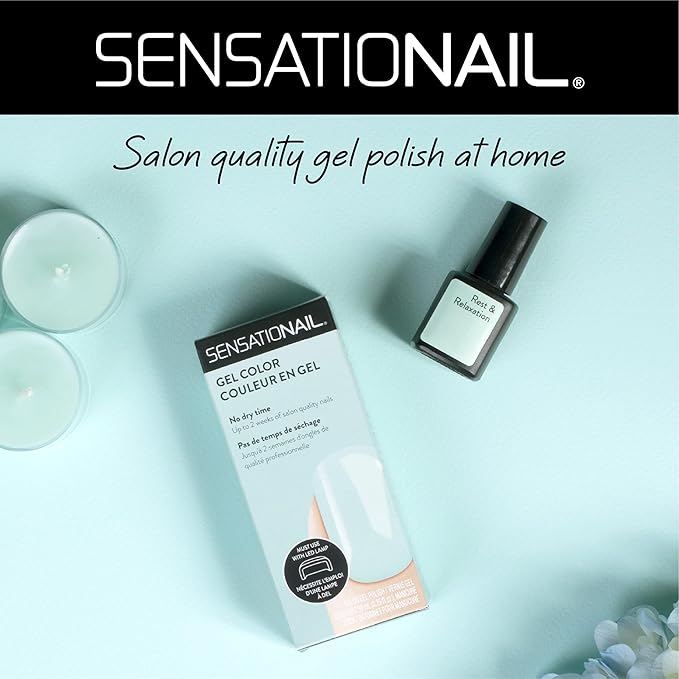 Sensationail Gel Nail Polish Color Kit, UV Everyday Multicolor Gel Nail Colors, Salon Quality, High Shine, Glossy Finish, Durable & Fast-Curing, Long Lasting, 10 Piece Giftable Set
