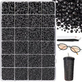 25000Pcs Resin Jelly Rhinestones with Tweezers for Crafting, 2-6mm Mixed Sizes (Black) Non Hotfix Flatback Gems, Bedazzling Crystal for DIY Crafts Clothing Tumblers Mugs Shoes Decor Nail Art