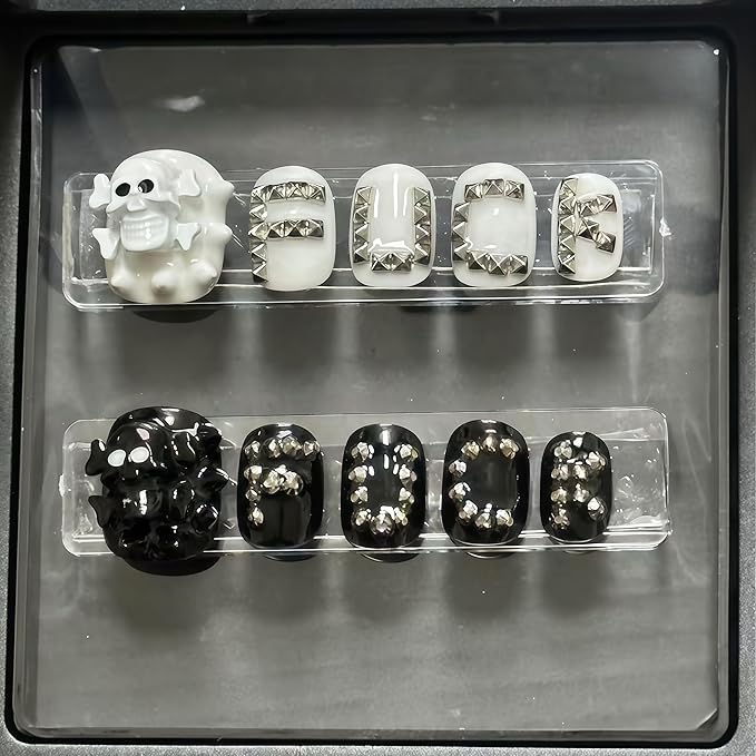 3D Rivet Gel Nail Art Mold Silicone Tools Nails Manicure Design Multiple Shapes Buckle Small Model Resin Zipper Molds for Accessories Supplies