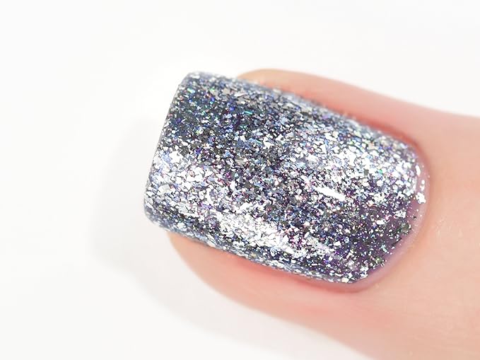 ILNP Bulletproof Symphony - Medium Periwinkle Metallic Holographic Nail Polish
