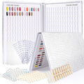 308 Colors Nail Swatches Book with 480 Nail Tips Nail Colors Book Professional Nail Display Chart Nail Gel Polish Practice Display Card Book for Nail Polish UV Gel,Nails Art Design