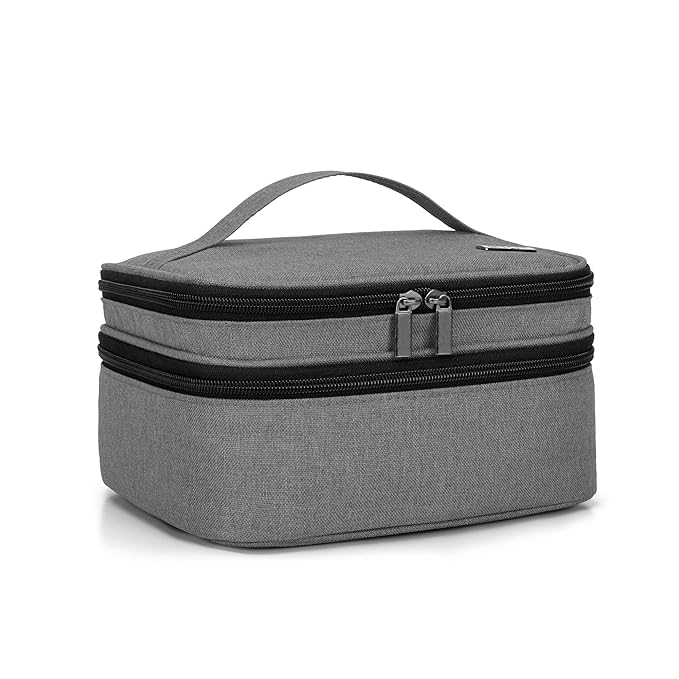 LUXJA Nail Polish Carrying Case - Holds 30 Bottles (15ml - 0.5 fl.oz), Double-layer Organizer for Nail Polish and Manicure Set, Gray (Bag Only)