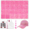 20000Pcs Pink Flatback Jelly Resin Rhinestones for Bedazzling, Mix Sizes Crystal Rhinestones Gems, Pink Gems Bedazzling for Crafting, Flatback Rhinestone for DIY Face Makeup Crafts Tumblers