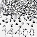 Beadsland Flatback Rhinestones Bulk,14400pcs Silver Rhinestones for Nails Crafts Clothes DIY Decoration, Silver Hematite, SS16, 3.8-4.0mm