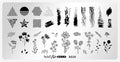 Whats Up Nails - A020 Floralize Your Texture Stamping Plate for Nail Art Design