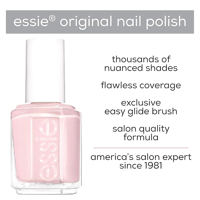 essie nail polish, spring 2020 collection, pearl finish, kissed by mist, 0.46 fl ounce