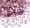 Pink Flatback Rhinestones, Glass Rhinestones for Nail Art and Craft, Glue Fix, Loose Crystal Gemstones(Pink, SS8, 1440pcs, 2.3-2.5mm)