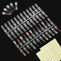 72PCS Magnetic Nail Color Display Tips,Premium Acrylic False Nail Tips for Gel & Regular Polish, Durable, Easy to Color,Perfect for Nail Practice & Professional Use