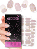 Nail Polish Strips – 32PCS UV Free Salon Quality Wraps, Long Lasting Gel Nail Stickers for Women (Skin Bloom Nude)