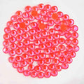 Beadsland 1440pcs Flat Back Crystal Rhinestones Round Gems for Nail Art and Craft Glue Fix, Luminous Orange, SS10,2.7-2.9mm
