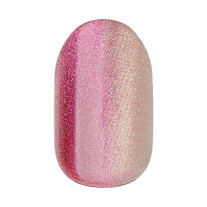 KISS imPRESS No Glue Mani Press On Nails, ColorFX, 'Walk Out', Pink, Short Size, Oval Shape, Includes 30 Nails, Prep Pad, Instructions Sheet, 1 Manicure Stick, 1 Mini File