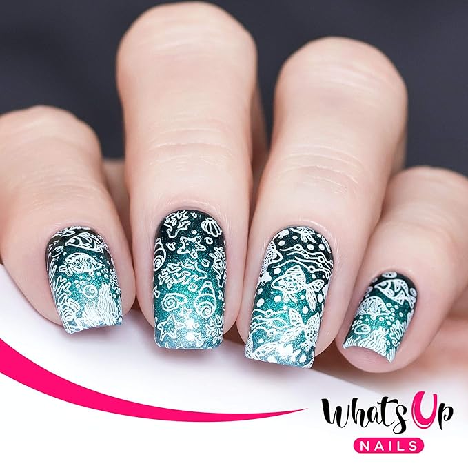 Whats Up Nails - B056 Coasting to the Sea Stamping Plate for Nail Art Design