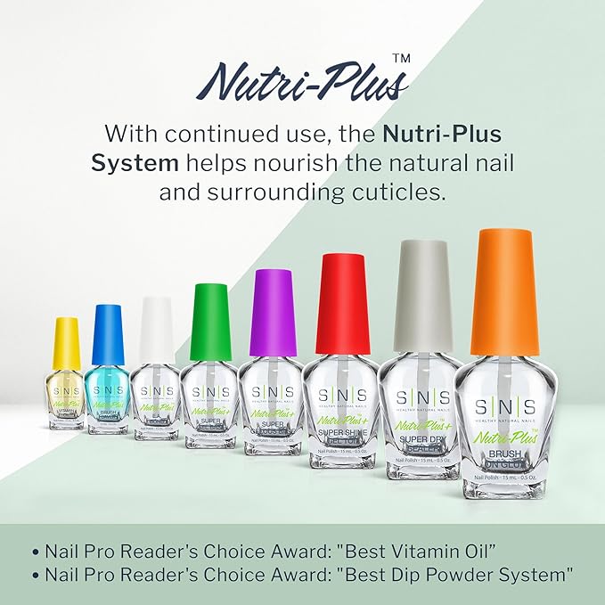 SNS Nail Polish for Nail Dip Powder, Sealer Dry - Sealing & Hardening Agent for Dip Powders - Brings Color & Hardens Manicure Layers - Low-Odor & No UV Lamp Required - 0.5 fl. oz.