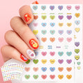 CNhoqc 8 Sheets Valentine’s Day Conversation Heart Candy Color Nail Sticker, Valentine’s Theme Colorful Nail Sticker with Sweet Words Hug Me Be Mine Cute Nail Decals for Girls DIY Manicure Supplies