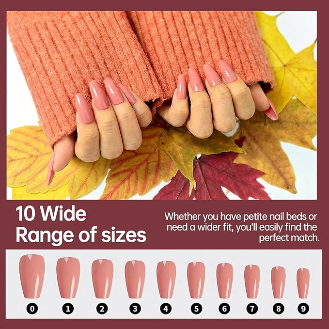 576 Pcs Medium Coffin Press on Nails, 24 Colors Glossy False Nails Full Cover Fake Nail Tips with 5 Nail Stands & 30 Nail Stickers for DIY Nail Art Practice & Daily Wear