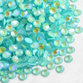 Beadsland 1440pcs Flat Back Crystal Rhinestones Round Gems for Nail Art and Craft Glue Fix, Luminous Mint, SS20,4.6-4.8mm