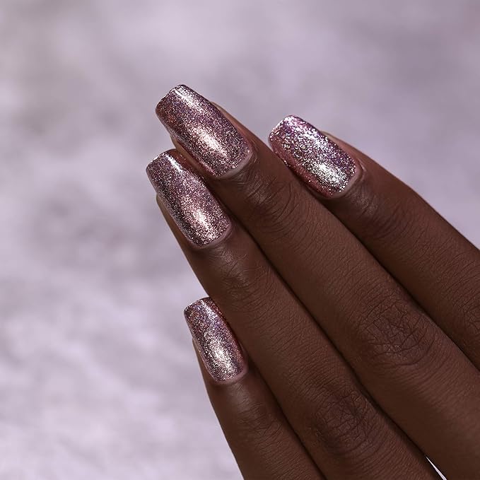 ILNP Olivia - Chocolate-Rose Holographic Ultra Metallic Nail Polish