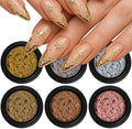 Artdone Chrome Nail Powder 6PCS Metallic Mirror Glitter Effect Rose Gold Silver Pigment kit for Nail Art Supplies Design Decoration Accessories Stuff for Gel Nail Polish