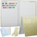 308 Colors Nail Swatches Book with 360 Nail Tips and Number Labels Professional Nail Color Chart Card Display Gel Polish Book Nail Painting Practice Design Board No Need Pasting, No Need Glue