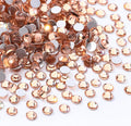 Champagne Flatback Rhinestones, Glass Rhinestones for Nail Art and Craft, Glue Fix, Loose Crystal Gemstones(Champagne, SS8, 1440pcs, 2.3-2.5mm)