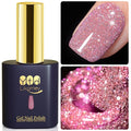 YTD Likomey Gel Nail Polish,Colorful Reflective Glitter 15ml Pink Flash Diamond Shimmer,Sparkly Shiny Salon Home Fall Winter Manicure UV Varnish,SZ397