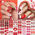winthrop 16 Sheets Holiday Nail Wraps Stickers, Christmas Valentine's Day Seasonal Full Nail Polish Strips, DIY Self-Adhesive Winter Nail Art Decals with 2 Pcs Nail Files for Party Decor (224 Pieces)