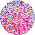 4500 Pcs SS12 3mm Flatback Rhinestones for Nails Art Crafts Glitter Round Gems AB Crystals DIY Clothes Shoes （Light Rose Red AB）