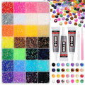 20000Pcs Color Resin Jelly Rhinestones for Bedazzling, 4mm Pink Blue Red White Colored Flatback Gems for Crafting, Jewels Bedazzling Kit for Clothing Shoes Bottle Diamond Nail Art Face DIY