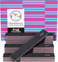 FANDAMEI 24PCS 80/80 Grit Nail File, Nail Files Kit, Double Sided Emery Boards for Nails, Professional Nail File for Natural Acrylic Nails, Rectangular Manicure Nail Files Set, Coarse Grit 80/80