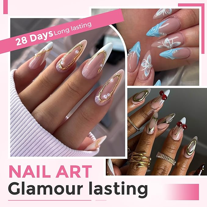 Long Stiletto Nail Tips: 240pcs Long Almond Matted Stiletto Gel Nail Tips No C Curve False Acrylic Fake Nails Full Cover Press On Nails Extensions DIY Home Salon 12 Sizes