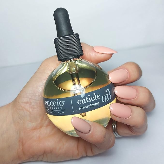 Cuccio Naturale Peach & Vanilla Revitalizing Cuticle Oil, Lightweight Fast-Absorbing Hydrating Nail & Cuticle Conditioner, Cold-Pressed Oils + Vitamin E, 2.30 Fl Oz