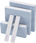 100 Pcs 100/180 Grit Rectangle Nail Files for Acrylic Nails, Reusable Double Sided Emery Boards Salon Grade Nail Files Bulk