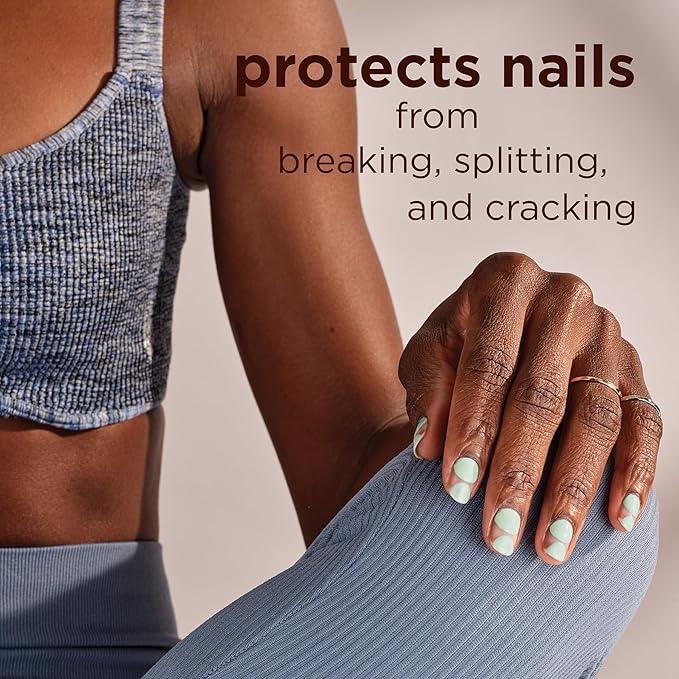 Sally Hansen Color Therapy Nail Polish | Biotin, Argan Oil, Long Lasting, Healthy Nails, Nail Strengthener, Opaque | 196 Raisin the Bar | Chestnut Brown Nail Color