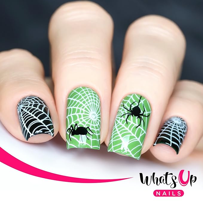 Whats Up Nails - A012 Happy Halloween Stamping Plate for Nail Art Design