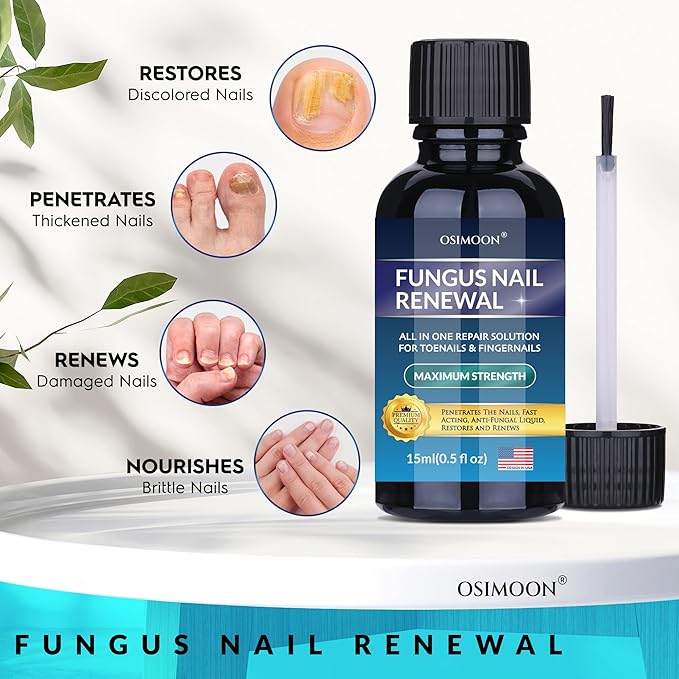 Advanced Toenail Fungus Treatment – Helps Reduce Thick, Yellow Nails & Maintain Healthier Toenails Over Time, Toe Nail Fungus Treatment Extra Strength 2pcs x15ml.