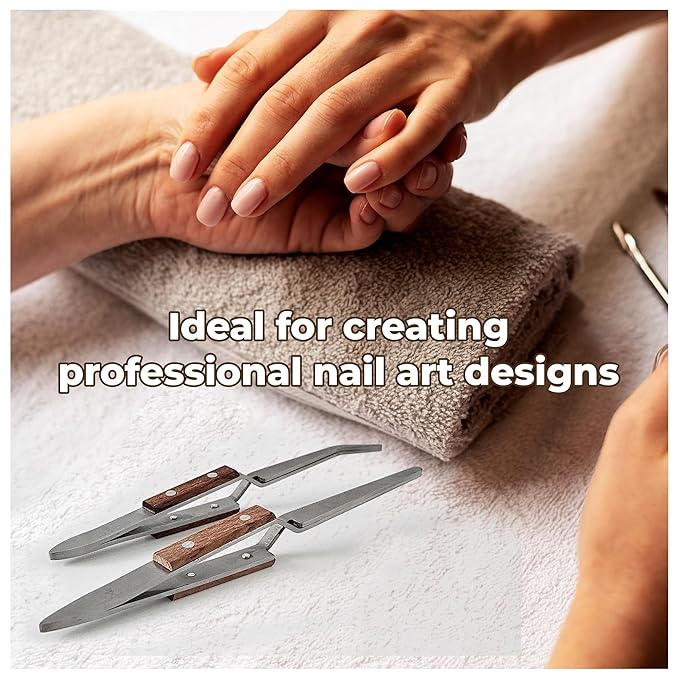 Multi-Functions Nail Shaping and Pincher Tweezers Tools -2PCS Nail Shaping Tool Kit- Nail Shaping Clamp – Professional Nail Tool for Acrylic & Gel Nails-Reusable Nail Shaper- Nail Art Tool