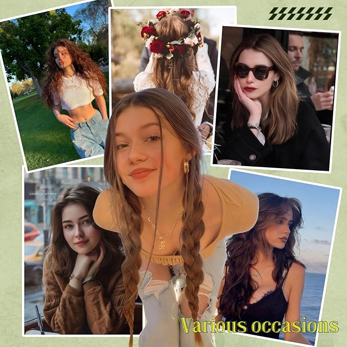 RUNATURE Micro Beads Hair Extensions Remy Human Hair Micro Ring Extensions Balayage Brown to Medium Blonde Micro Loop Real Hair 14 Inch 50g 1g/Strand