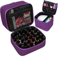 ButterFox Nail Polish Organizer Storage Case, Fits Nail UV Dryer Light and 30-40 Bottles Depending On Bottle Sizes, Nail Supplies Organizer (Royal Purple)