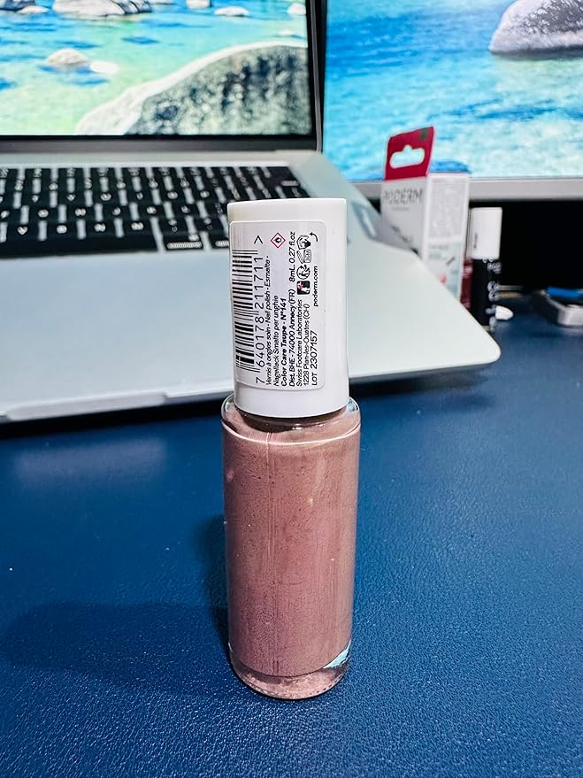 PODERM Nail Polish – Enriched with Tea Tree & Biotin – Improves Nail Appearance – Vegan Formula – For Hands & Feet – Swiss Made (Taupe)